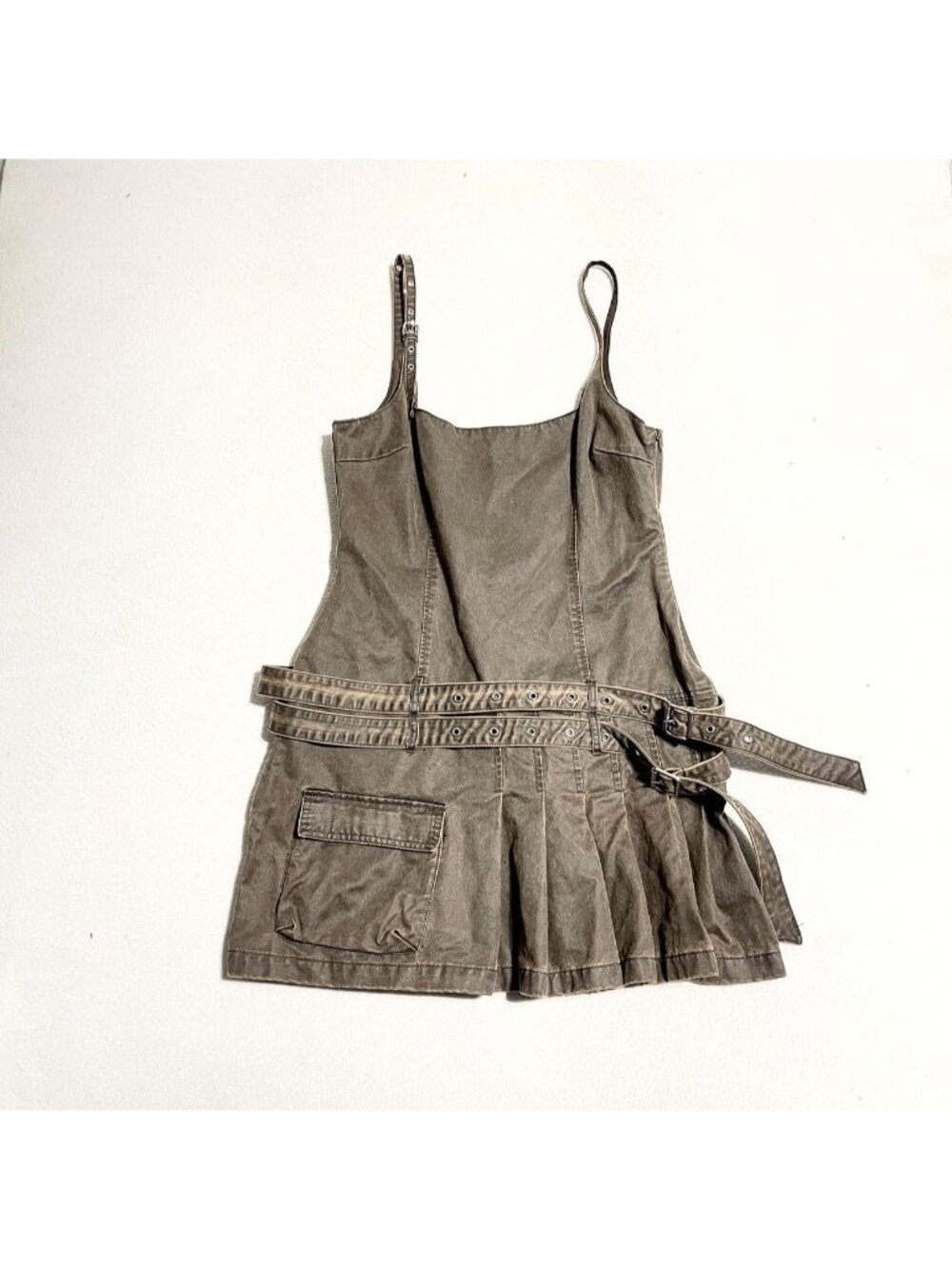 Zara waxed dress Size L cargo alternative grunge
